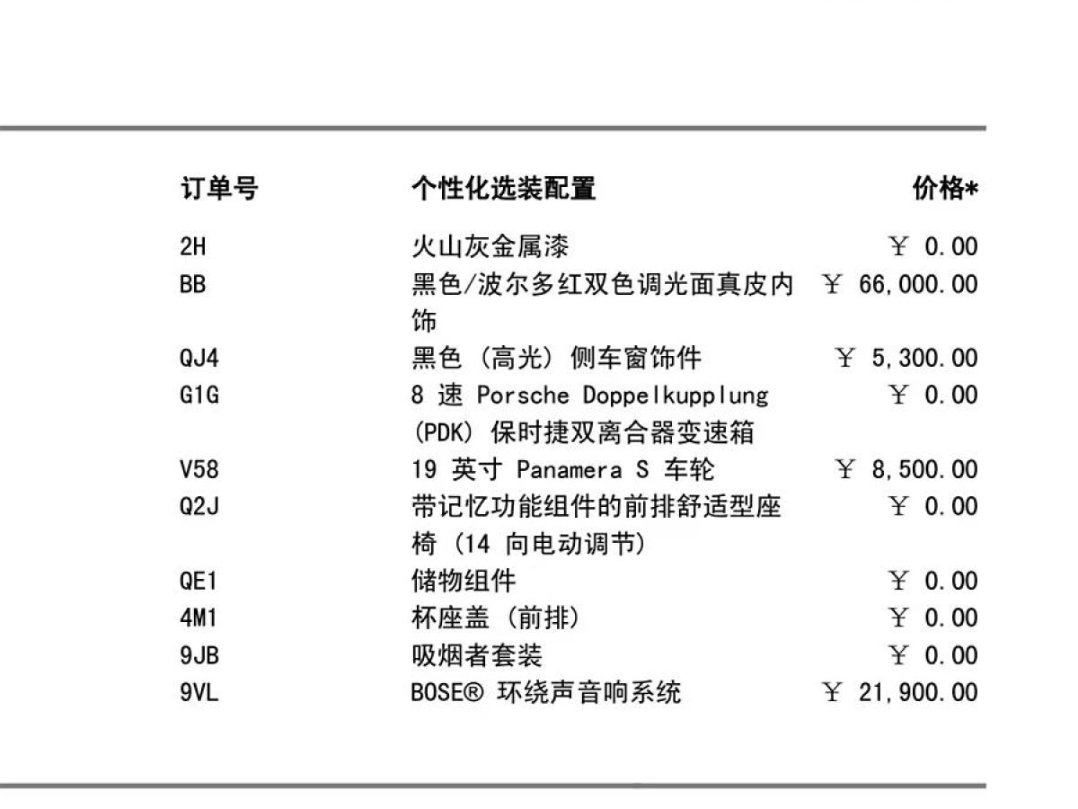 保時捷 Panamera  2019款 Panamera 4 行政加長版 2.9T圖片