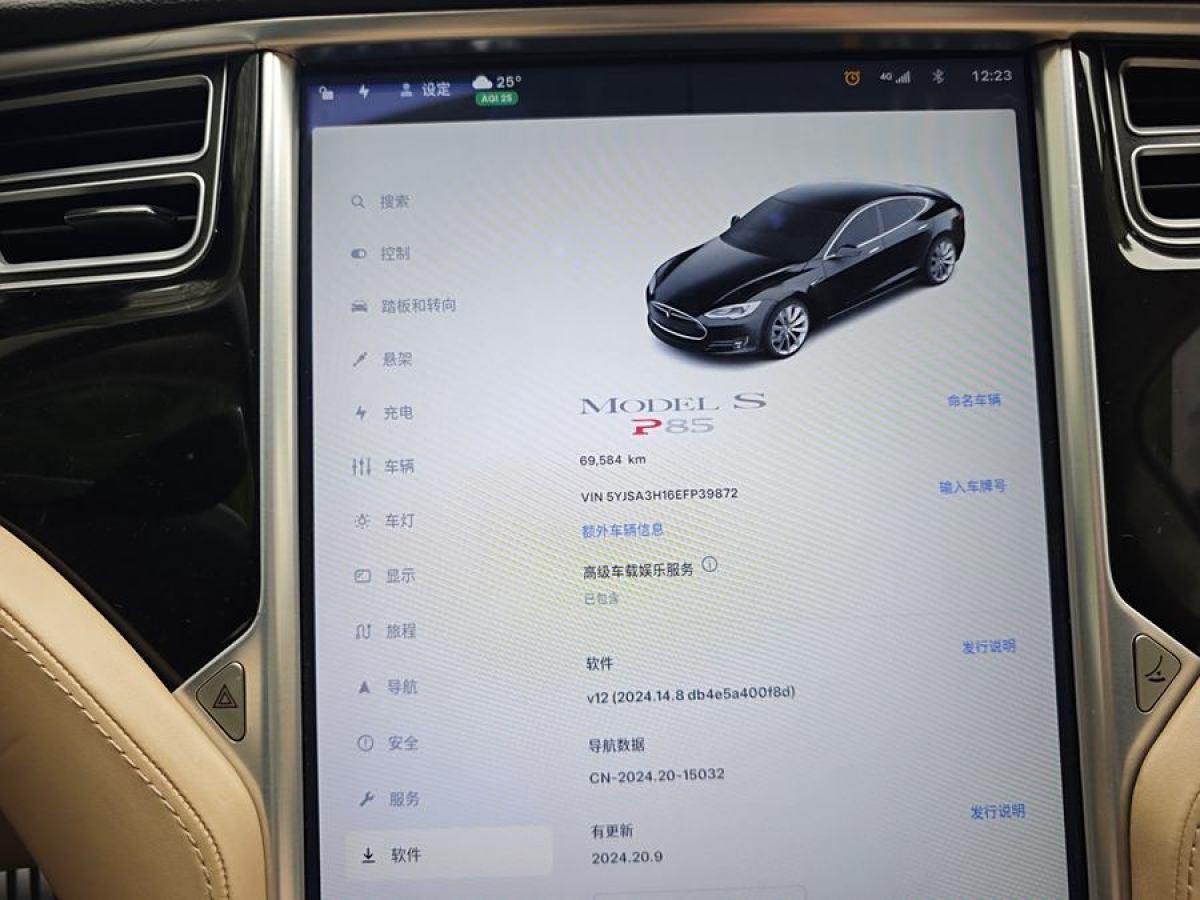 特斯拉 Model S  2014款 Model S P85圖片