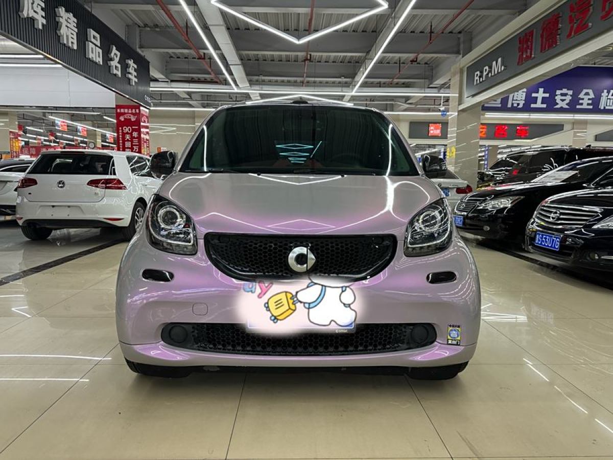 2017年12月smart fortwo  2016款 1.0L 52千瓦敞篷激情版