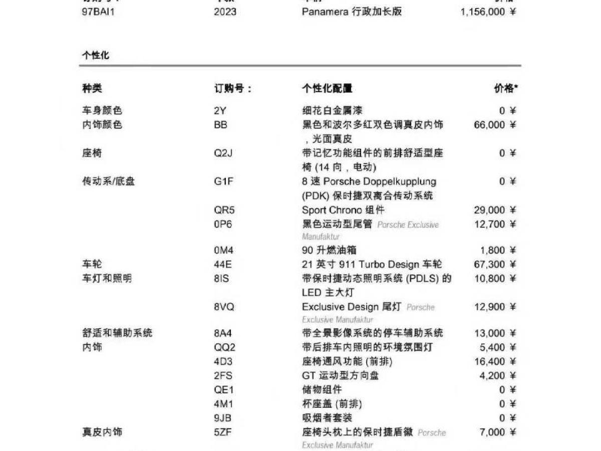 保時捷 Panamera  2023款 Panamera 2.9T圖片