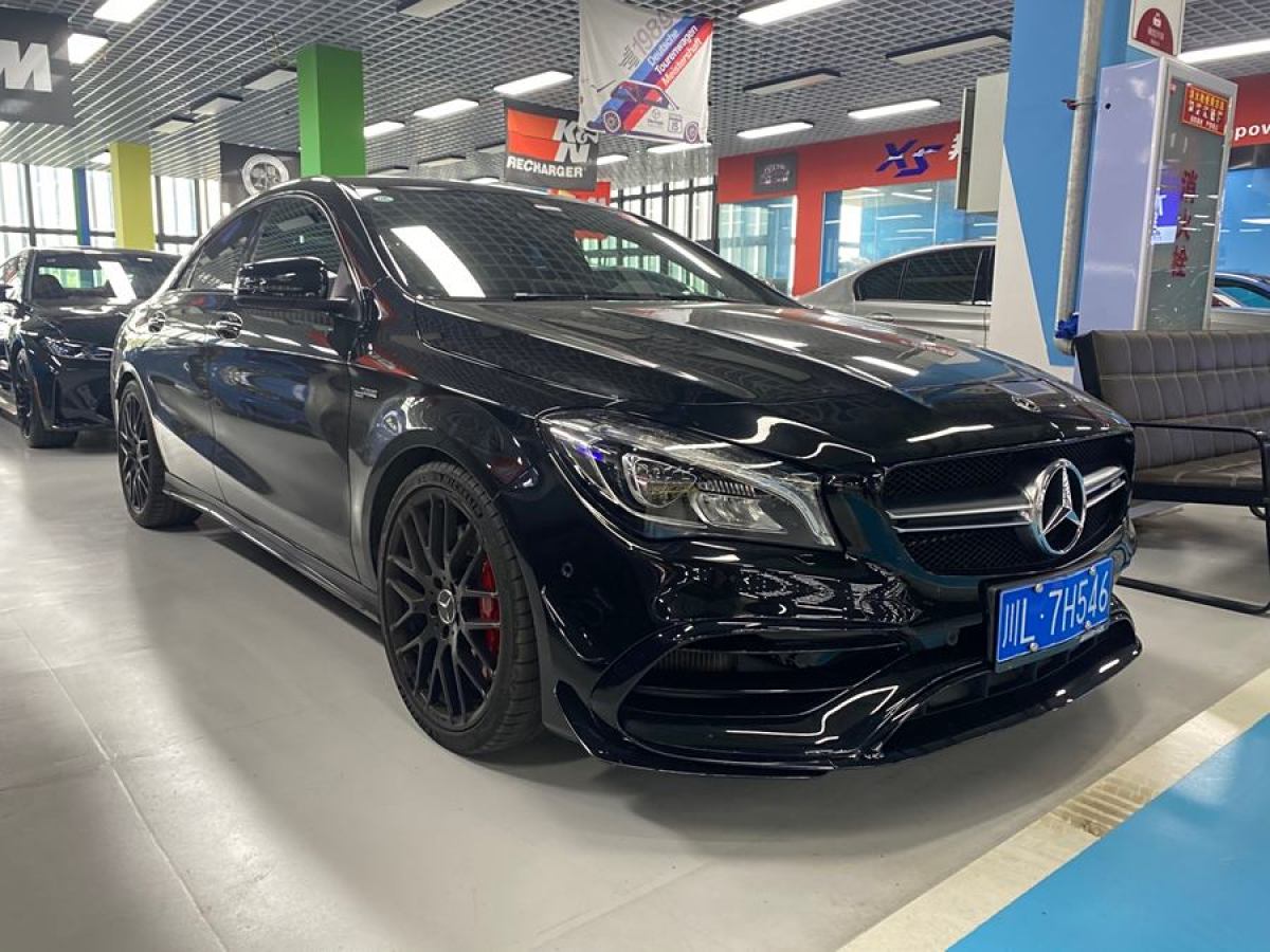 2019年2月奔馳 奔馳CLA級(jí)AMG  2017款 改款 AMG CLA 45 4MATIC