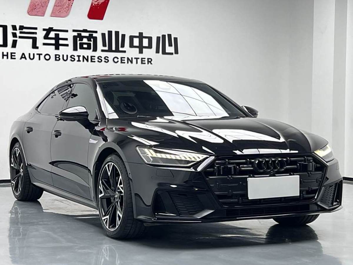 奧迪 奧迪A7L  2024款 45TFSI quattro S-line 見遠(yuǎn)型 曜黑套裝圖片