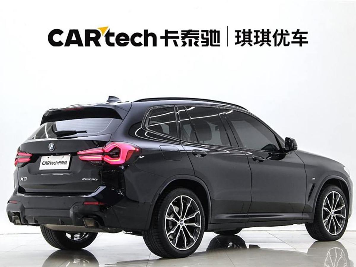 寶馬 寶馬X3  2022款 改款 xDrive30i 領(lǐng)先型 M曜夜套裝圖片