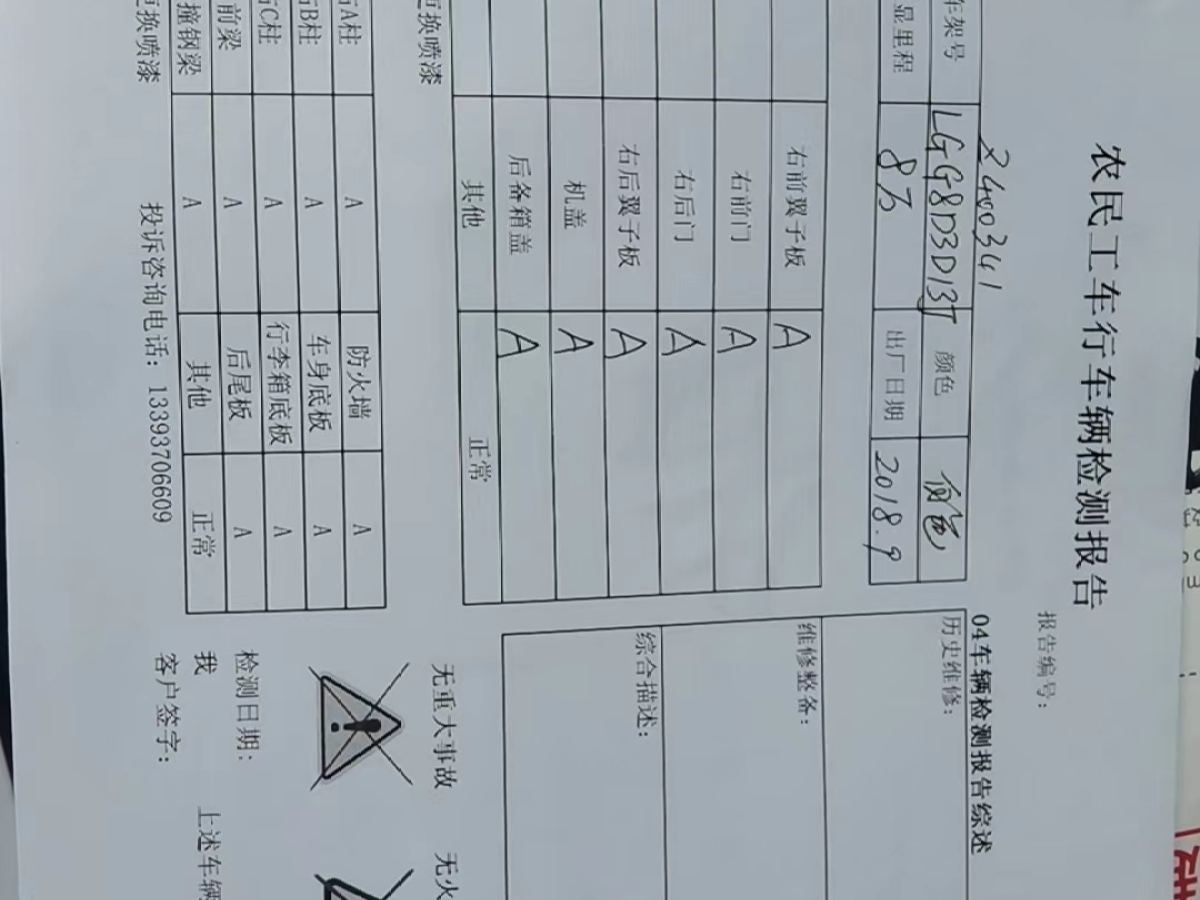 2018年11月東風(fēng)風(fēng)行 景逸X5  2017款 勁享系列 1.5T CVT豪華型