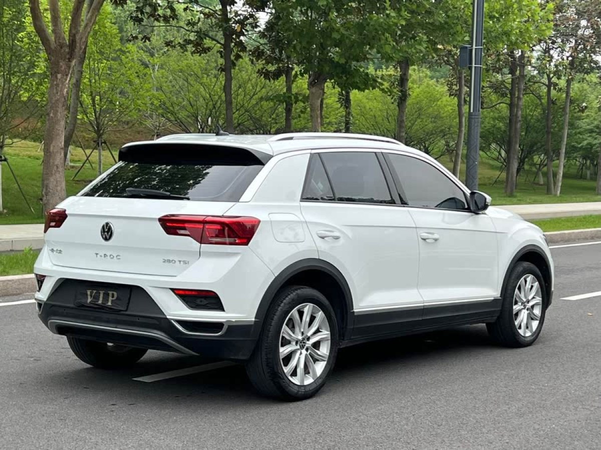 大眾 T-ROC探歌  2021款 改款 280TSI DSG兩驅(qū)精英智聯(lián)版圖片