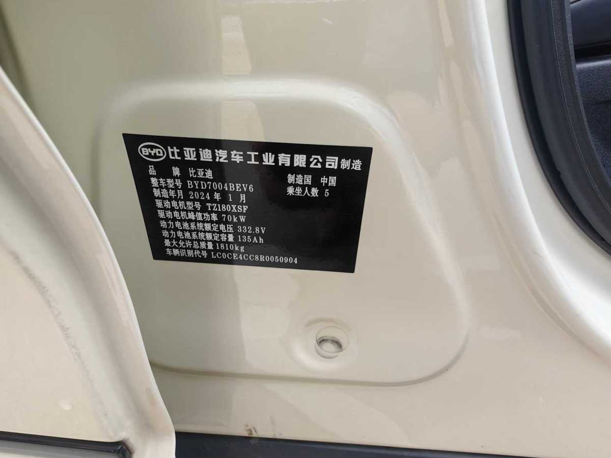2024年3月比亞迪 海豚  2024款 榮耀版 420km 時尚版
