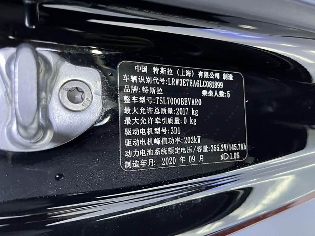 特斯拉 Model 3  2020款 改款 標(biāo)準(zhǔn)續(xù)航后驅(qū)升級版圖片