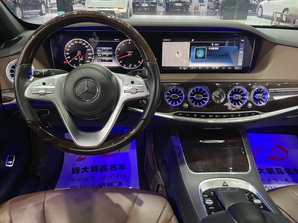 2020年1月奔驰 奔驰S级  2019款 S 350 L 尊贵型 臻藏版