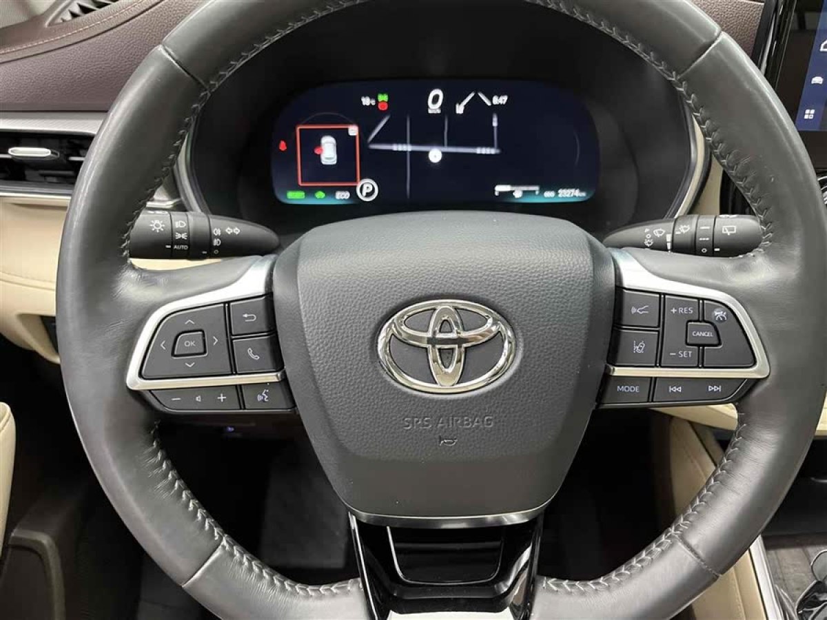 豐田 漢蘭達(dá)  2022款 雙擎 2.5L 四驅(qū)至尊版 7座圖片