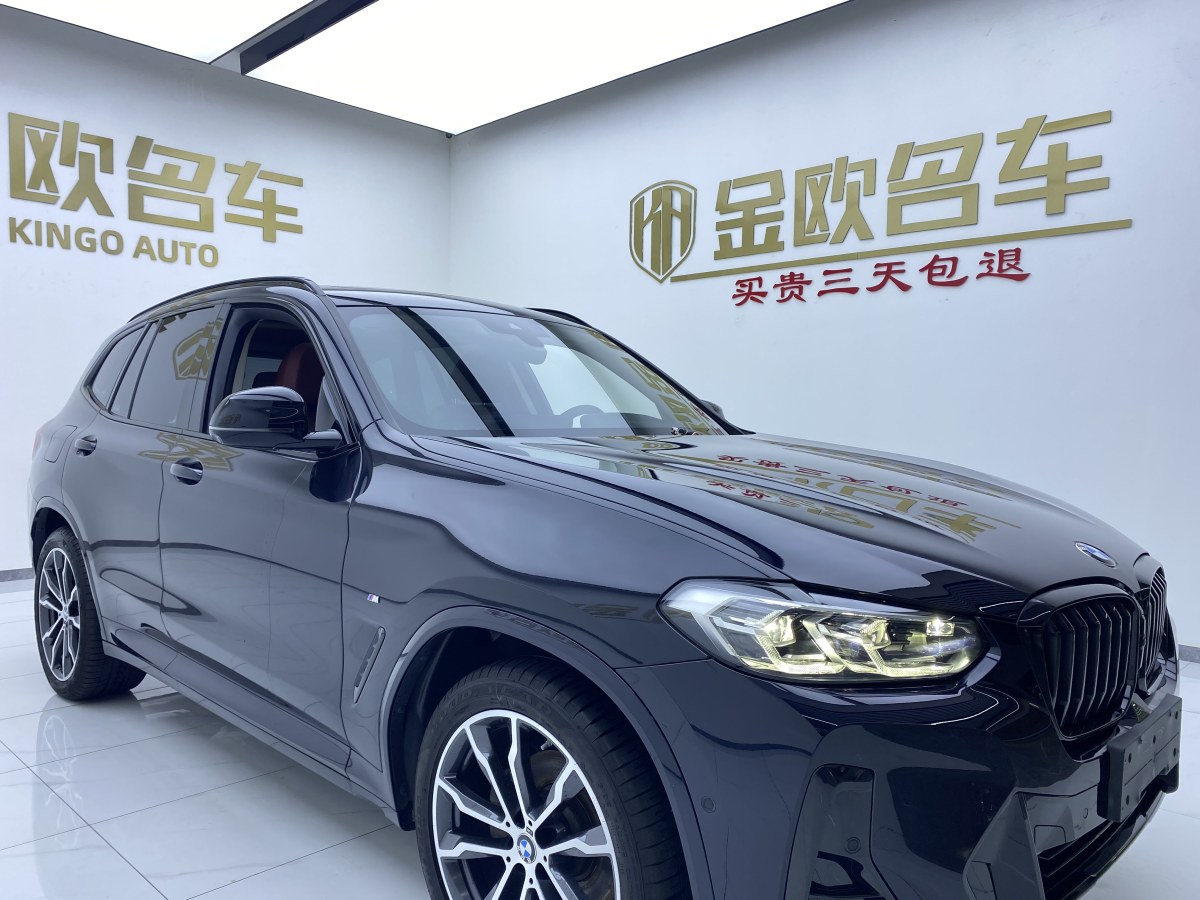 寶馬 寶馬X3  2022款 改款 xDrive30i 領(lǐng)先型 M曜夜套裝圖片