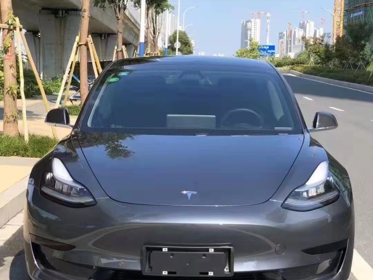 溫州2020年8月特斯拉model32021款標準續航後驅版灰色自動檔