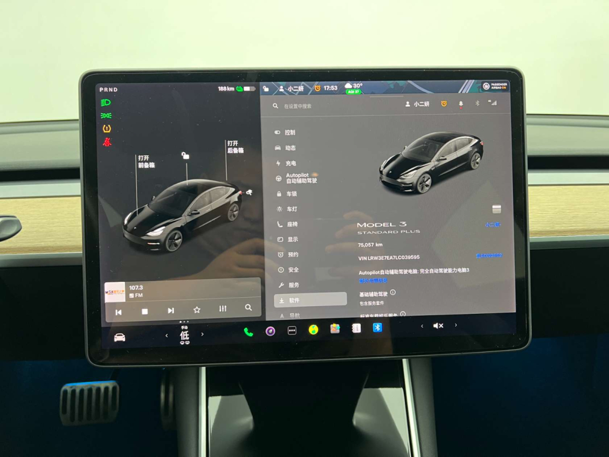 特斯拉 Model 3  2019款 標(biāo)準(zhǔn)續(xù)航后驅(qū)升級版圖片