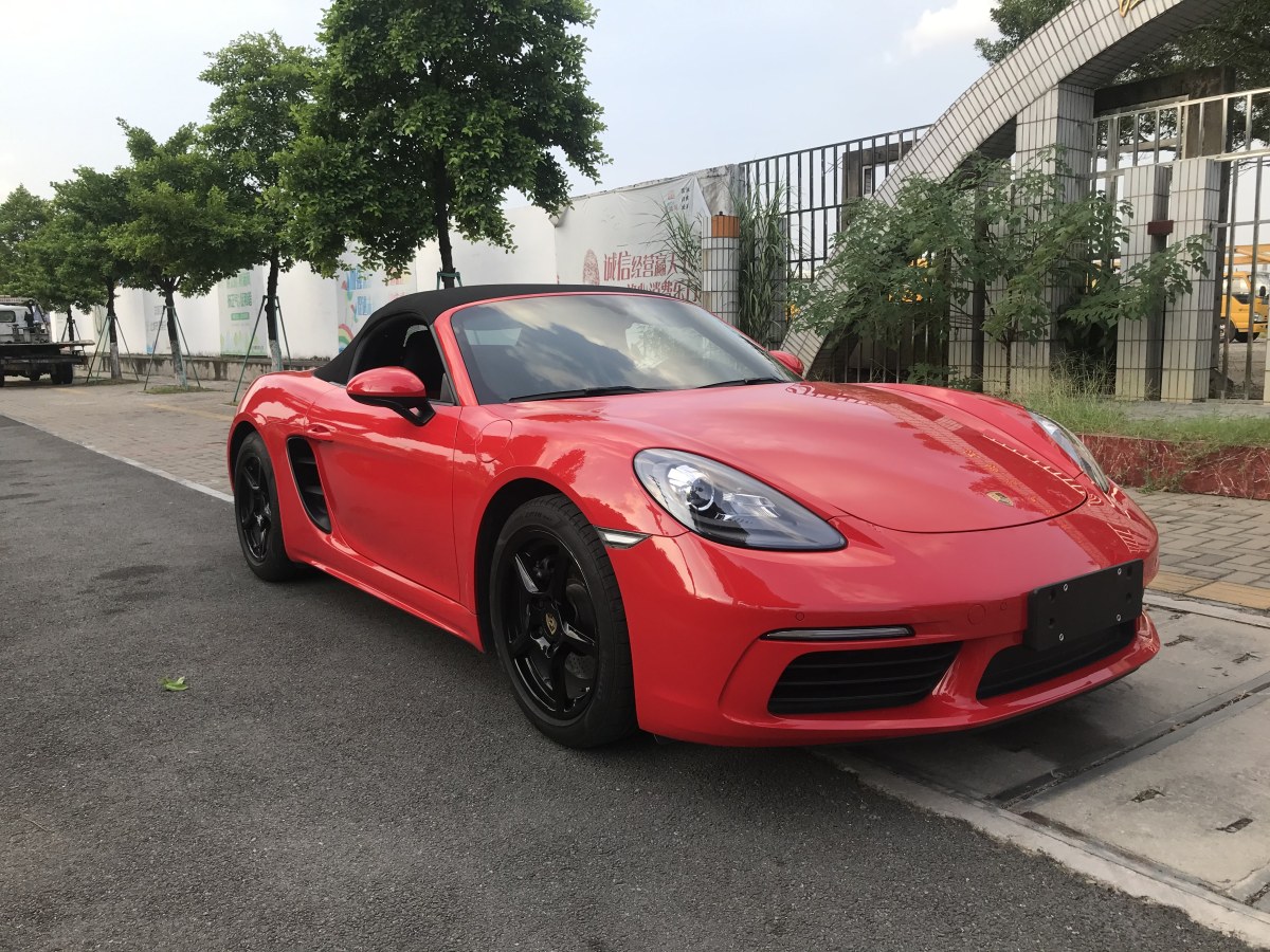 陽江2017年12月保時捷7182020款boxster20t紅色手動擋