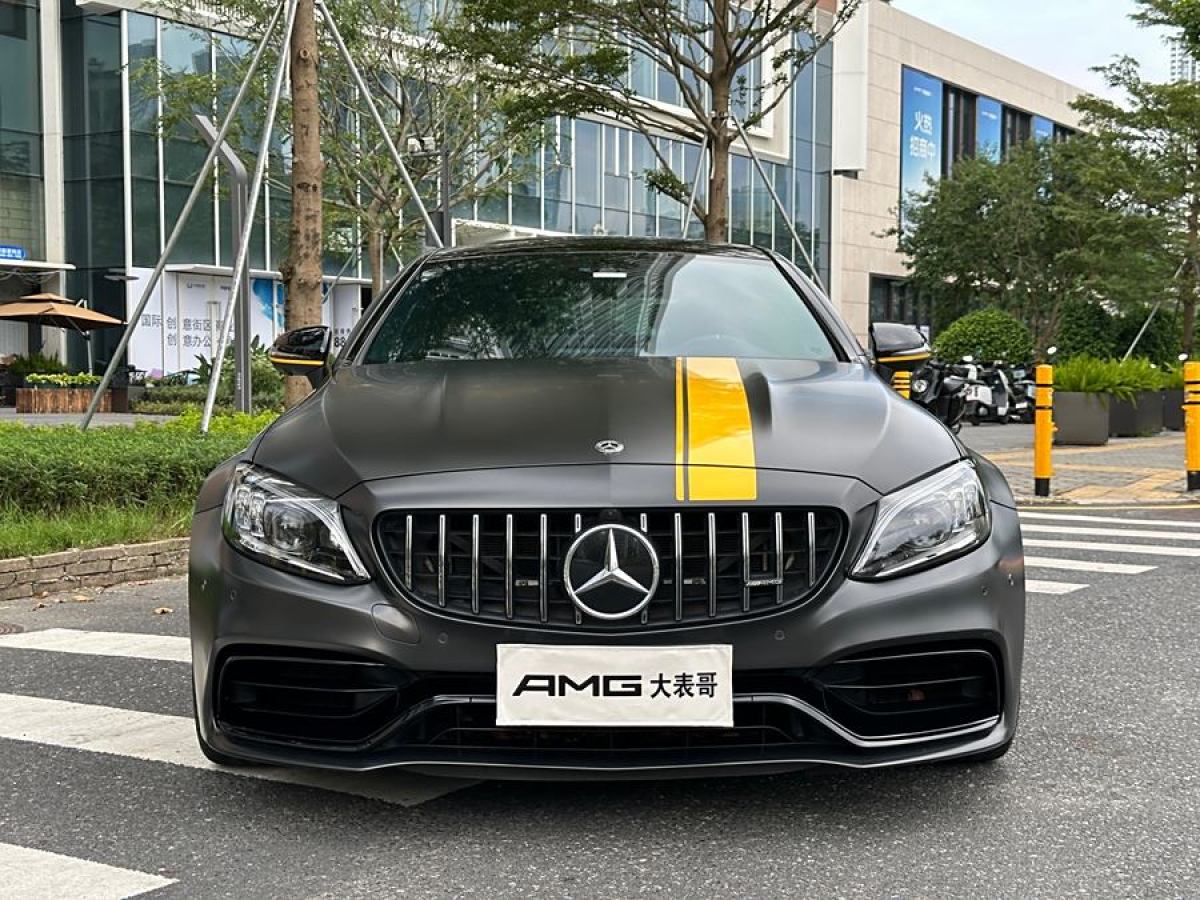 奔馳 奔馳C級AMG  2021款 AMG C 63 轎跑車 暗夜特別版圖片