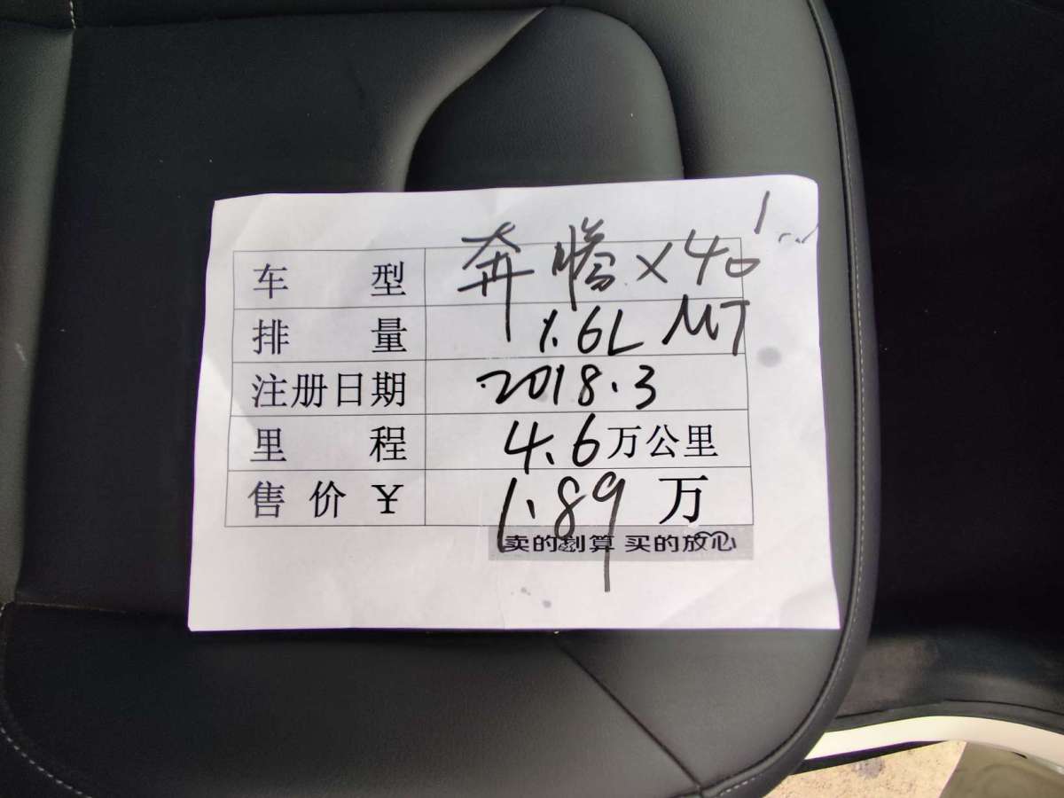 奔騰 X40  2019款 1.6L 手動(dòng)豪華型圖片