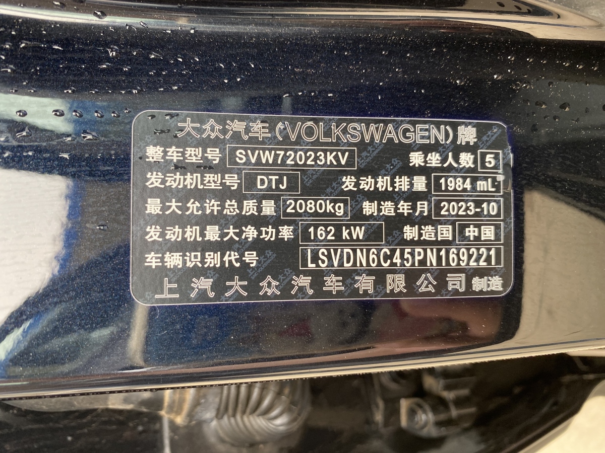 大眾 帕薩特  2024款 380TSI 豪華版圖片