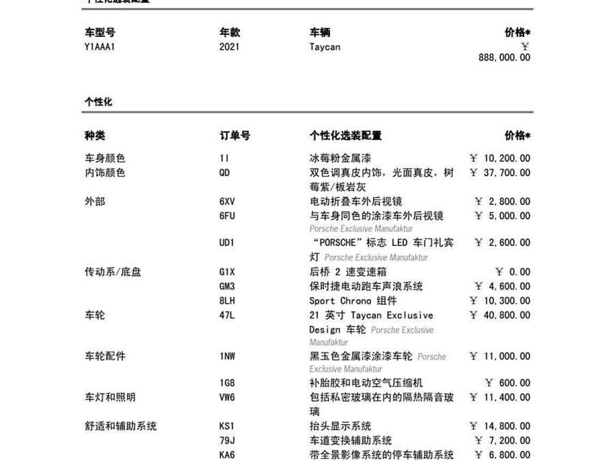 保時捷 Taycan  2022款 改款 Taycan圖片