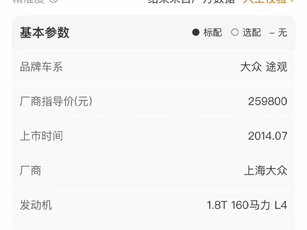 大眾 途觀  2016款 1.8 TSI 300TSI 兩驅(qū)舒適版圖片