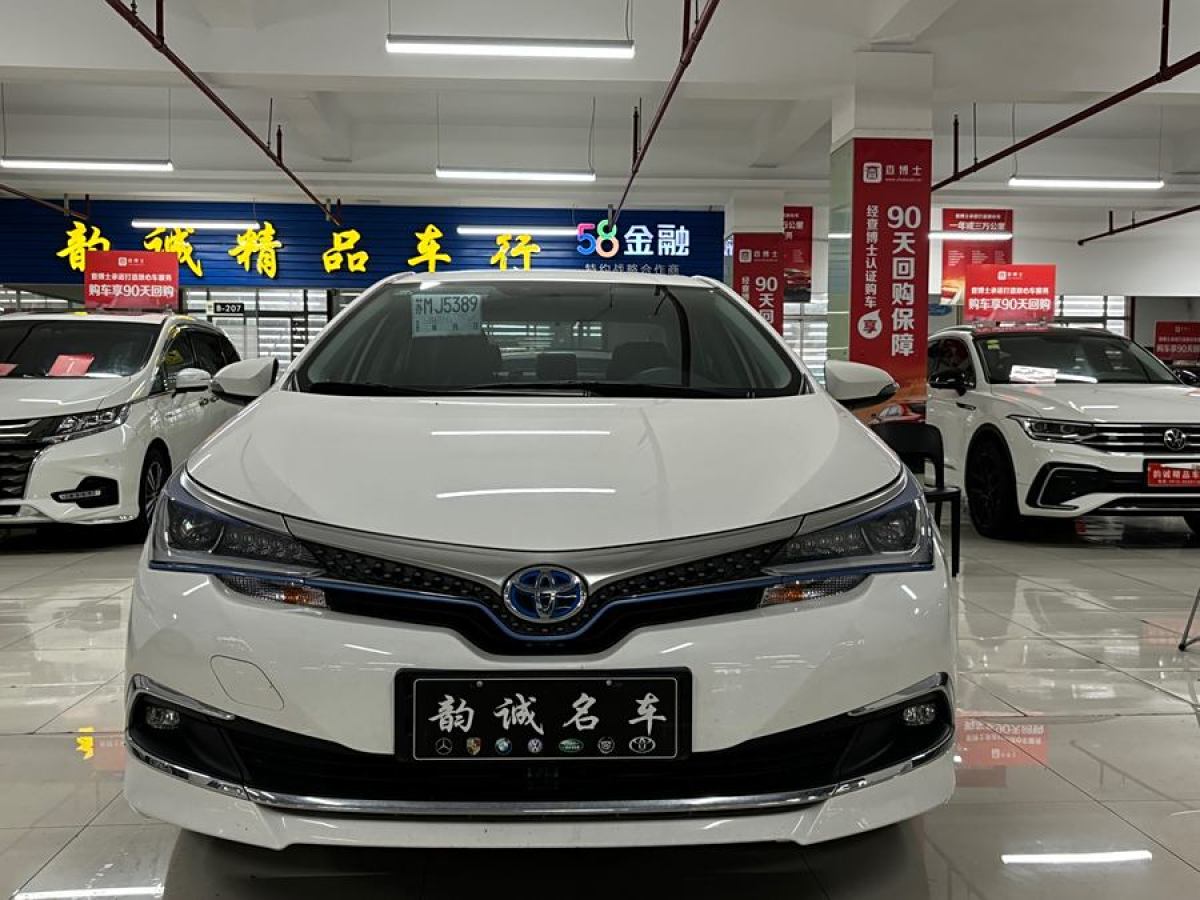 2022年7月豐田 卡羅拉  2017款 改款雙擎 1.8L E-CVT領(lǐng)先版