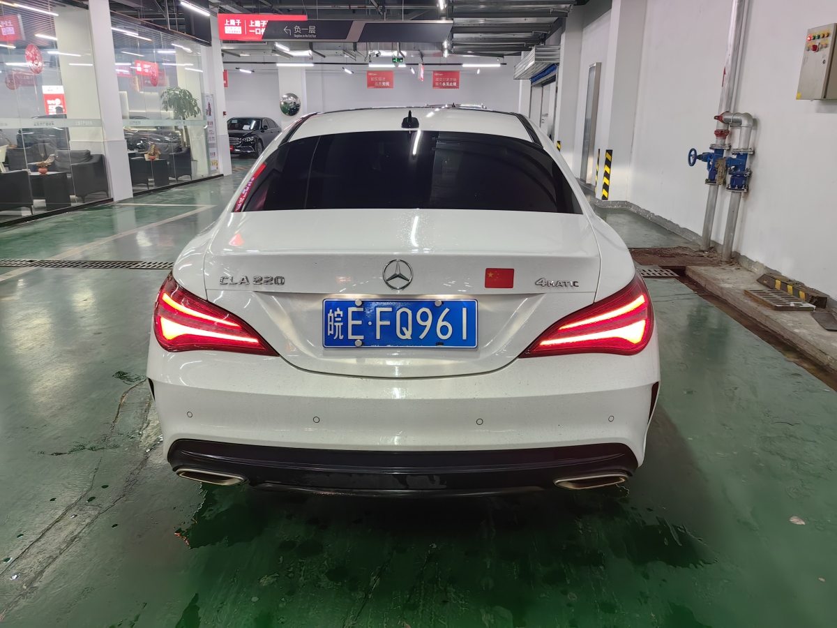 2018年10月奔馳 奔馳CLA級(jí)  2018款 CLA 220 4MATIC