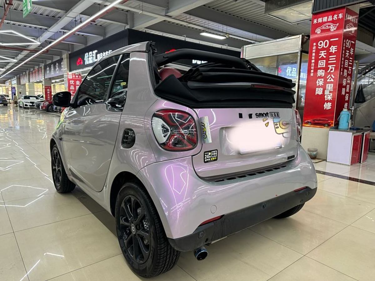 2017年12月smart fortwo  2016款 1.0L 52千瓦敞篷激情版