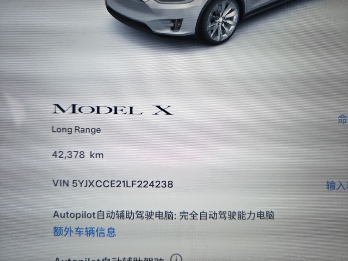 特斯拉 Model X  2019款 長續(xù)航版圖片