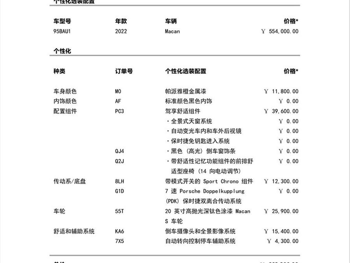 保時捷 Macan  2022款 Macan 2.0T圖片