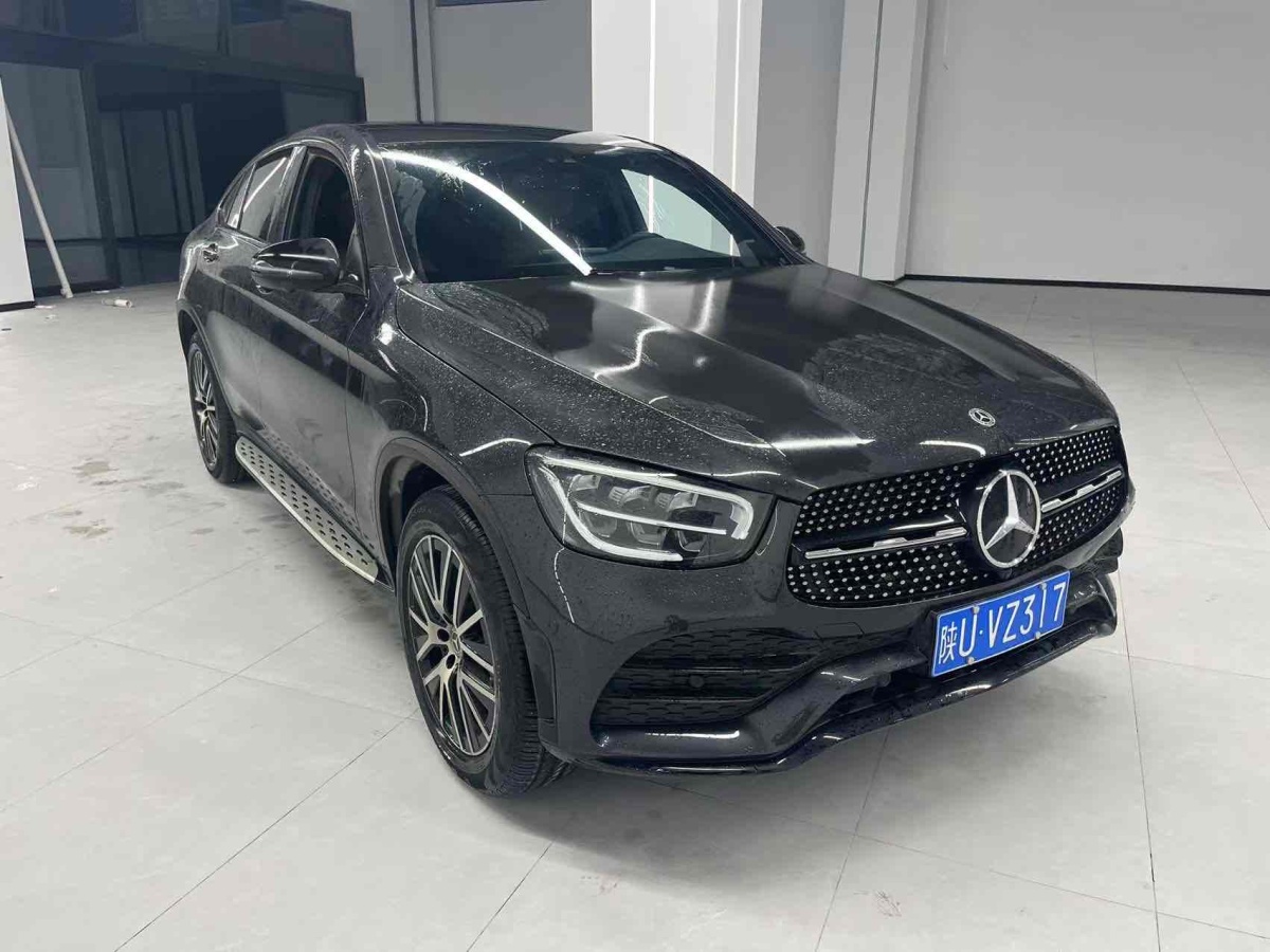 奔馳 奔馳glc 2021款 glc 300 4matic 轎跑suv 黑色 手自一體對價格