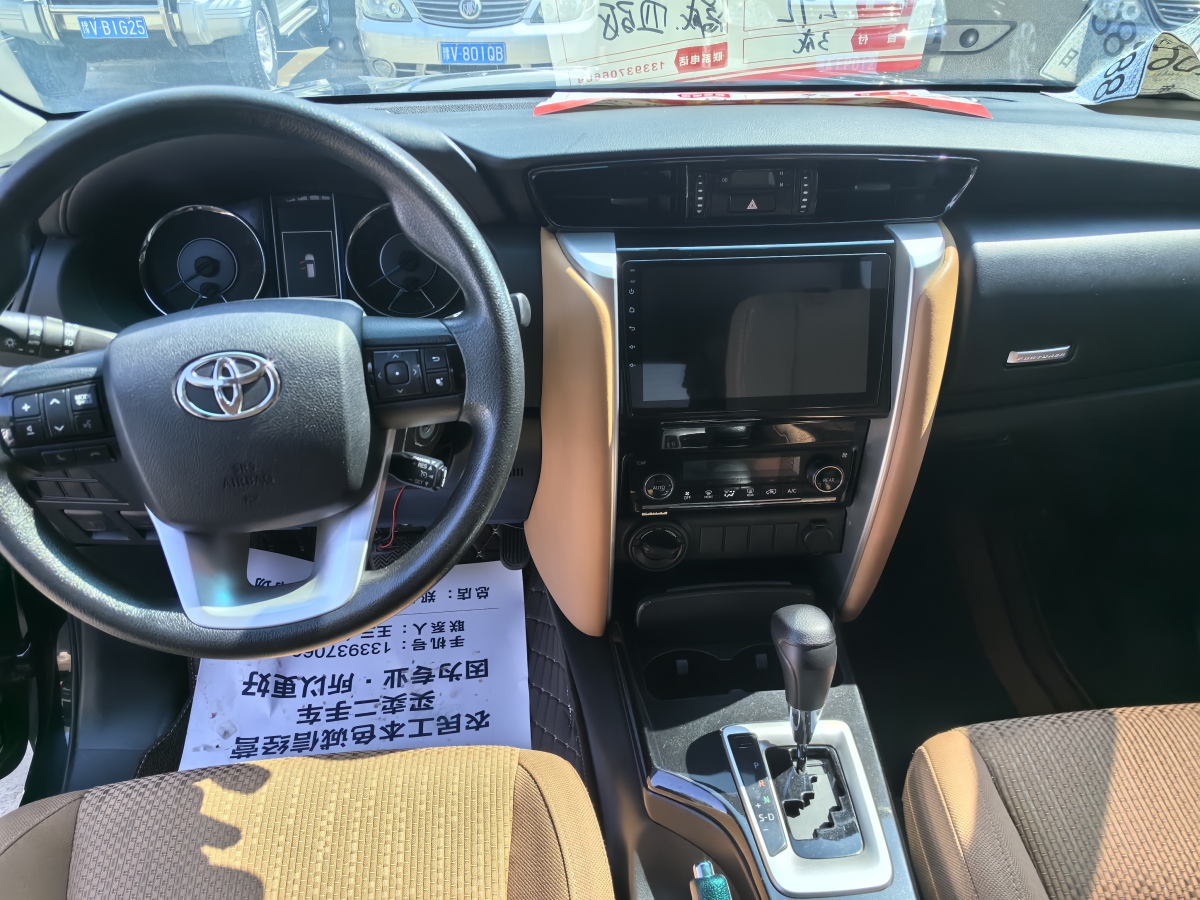 2018年5月豐田 Fortuner  2016款 2.7L 中東版